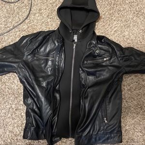 Michael Kors' faux-leather jacket